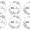 Rub on UV Sticker randlos Frühling 4   A031