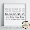 2in1 Metallic Folie LOVE, LIFE, AMOR || KERZEN|| GLAS || KERAMIK