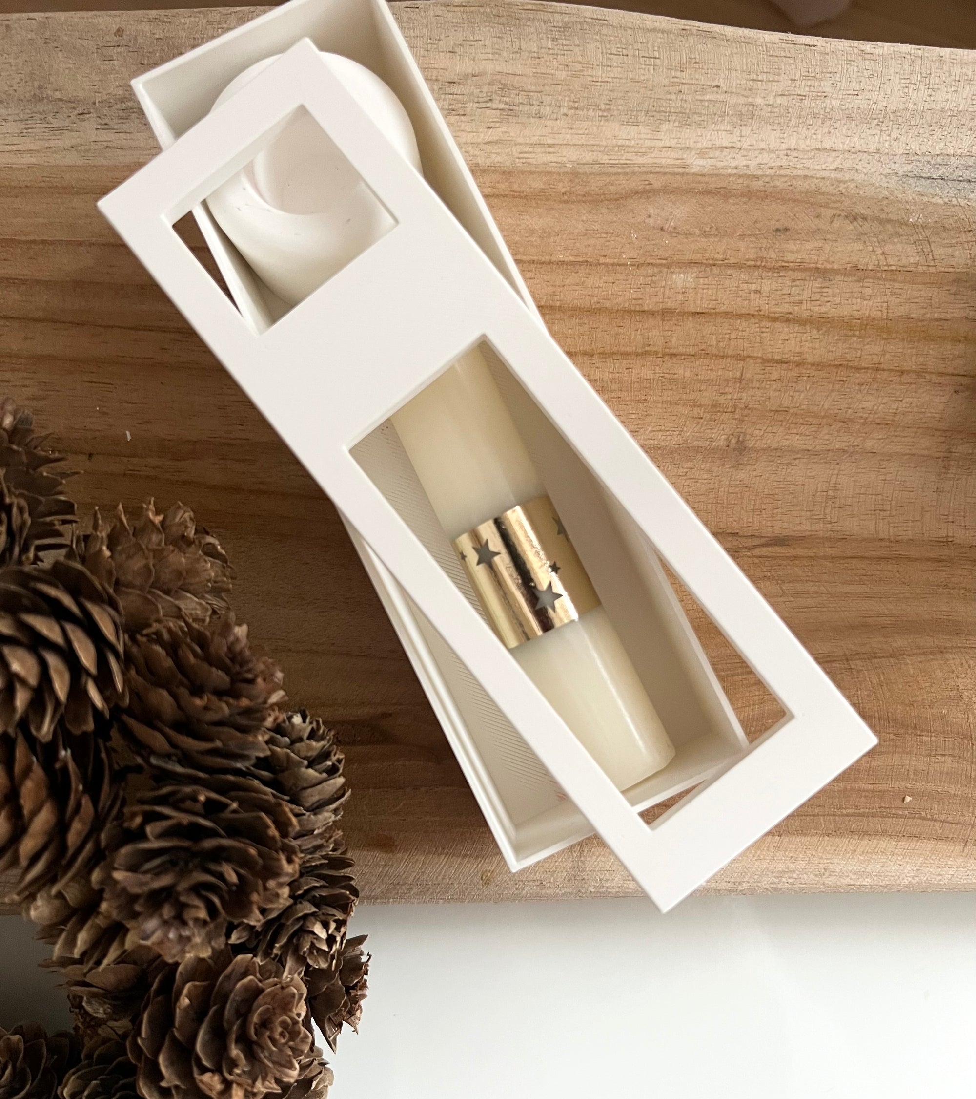 Kerzenbox mit Sichtfenster – für 3D Druck