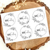Rub on UV Sticker randlos Frühling 4   A031