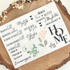 Rub on UV Sticker randlos A006/A007
