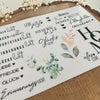 Rub on UV Sticker randlos A006/A007