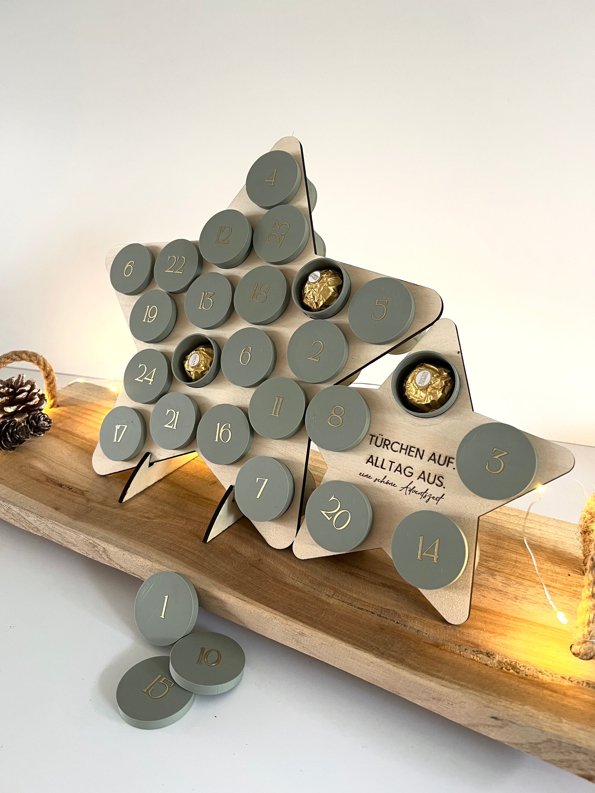 Adventskalender – DIY-Datei-Set für Laser & 3D-Druck