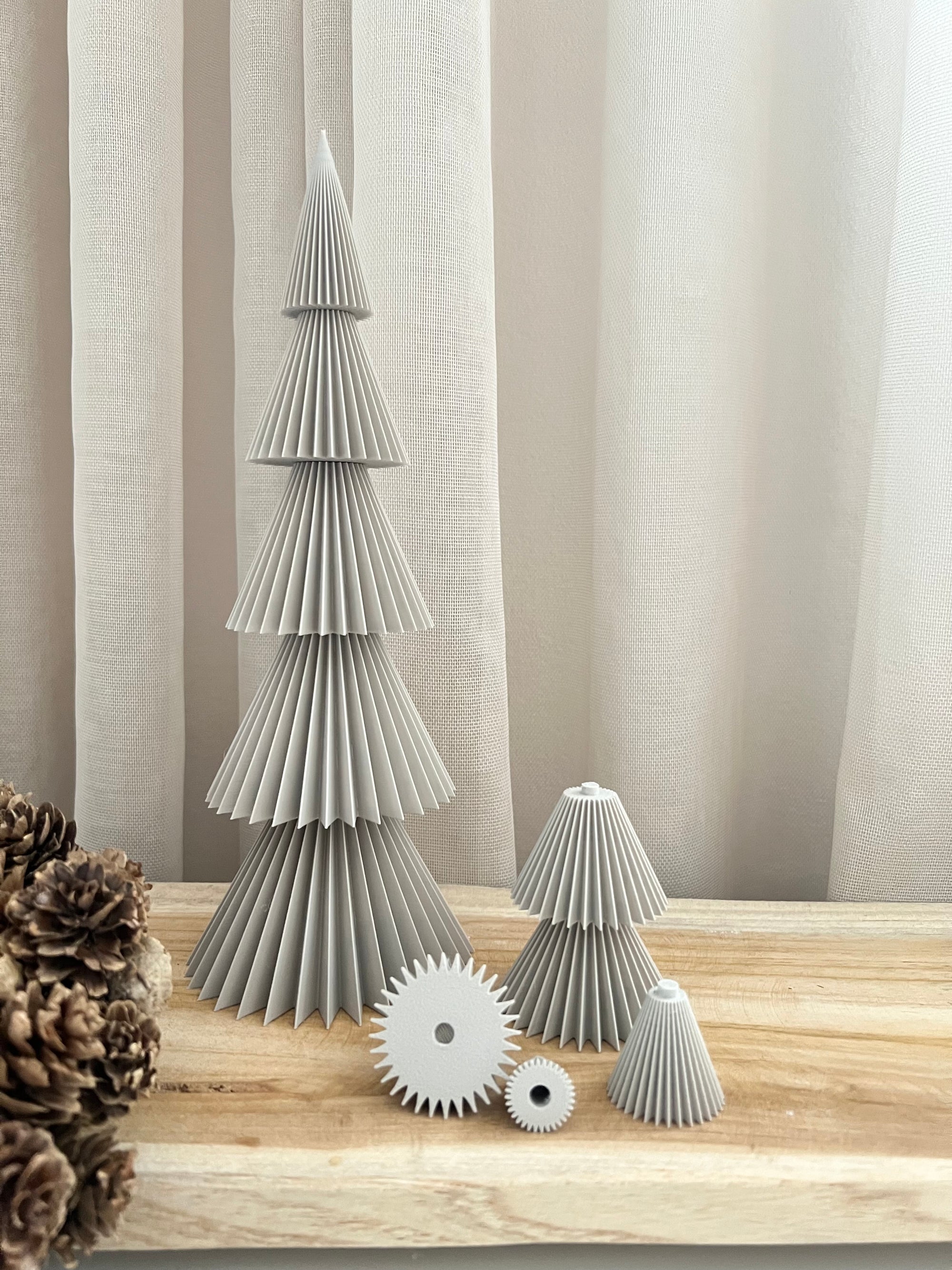 Tannenbaum BREIT mit Stecksystem für 3D-Druck