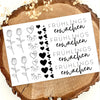 Rub on UV Sticker randlos Frühling 5   A032