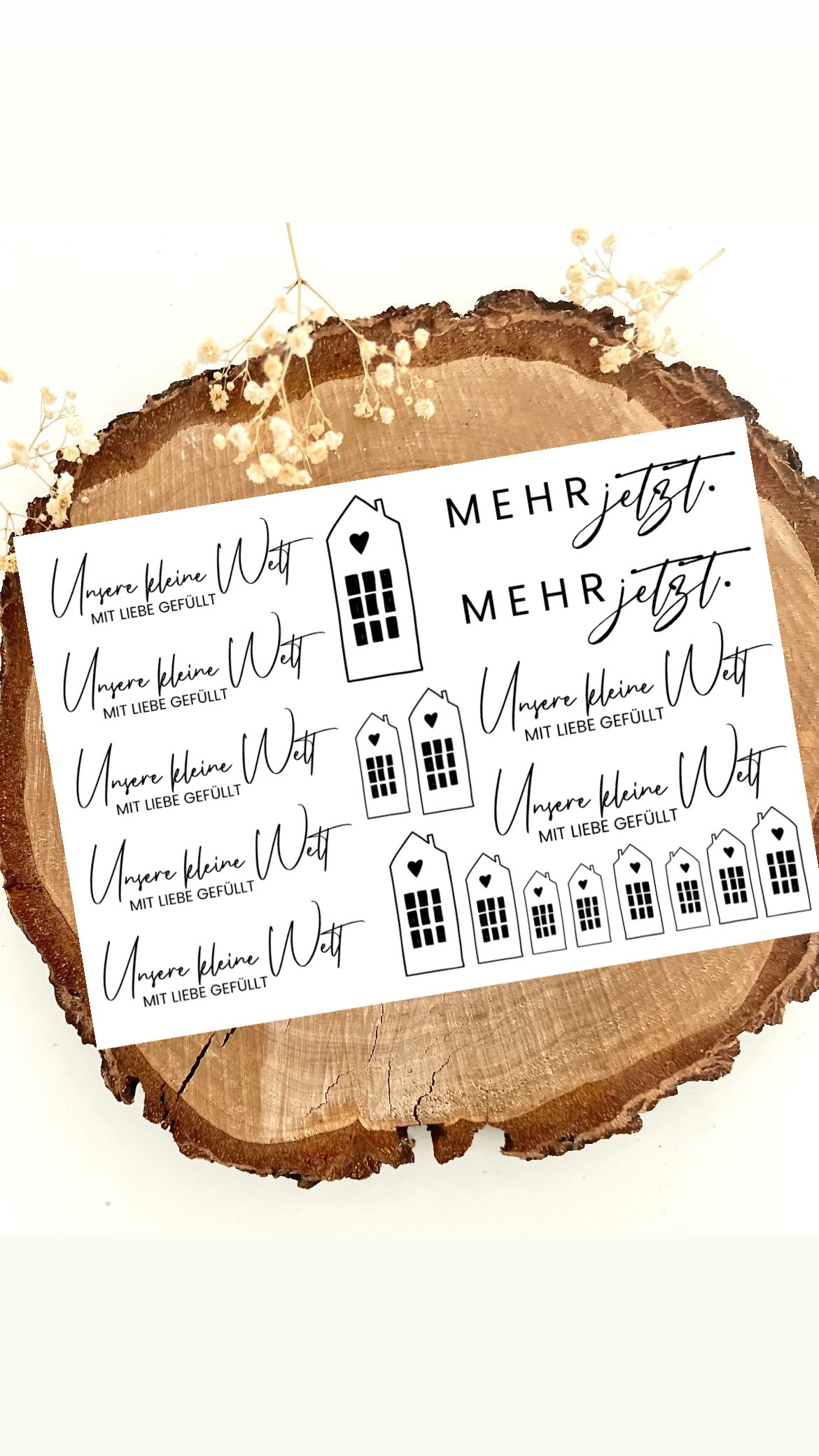 Rub on UV Sticker randlos S5