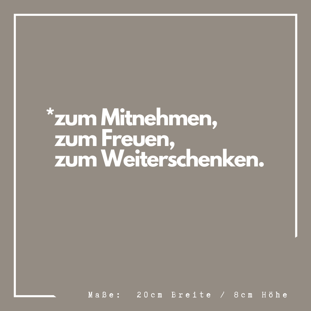 SB-Haus Beschriftung Motiv „zum Mitnehmen“ MATT