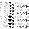 Rub on UV Sticker randlos Frühling 5   A032