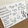 Rub on UV Sticker randlos A006/A007