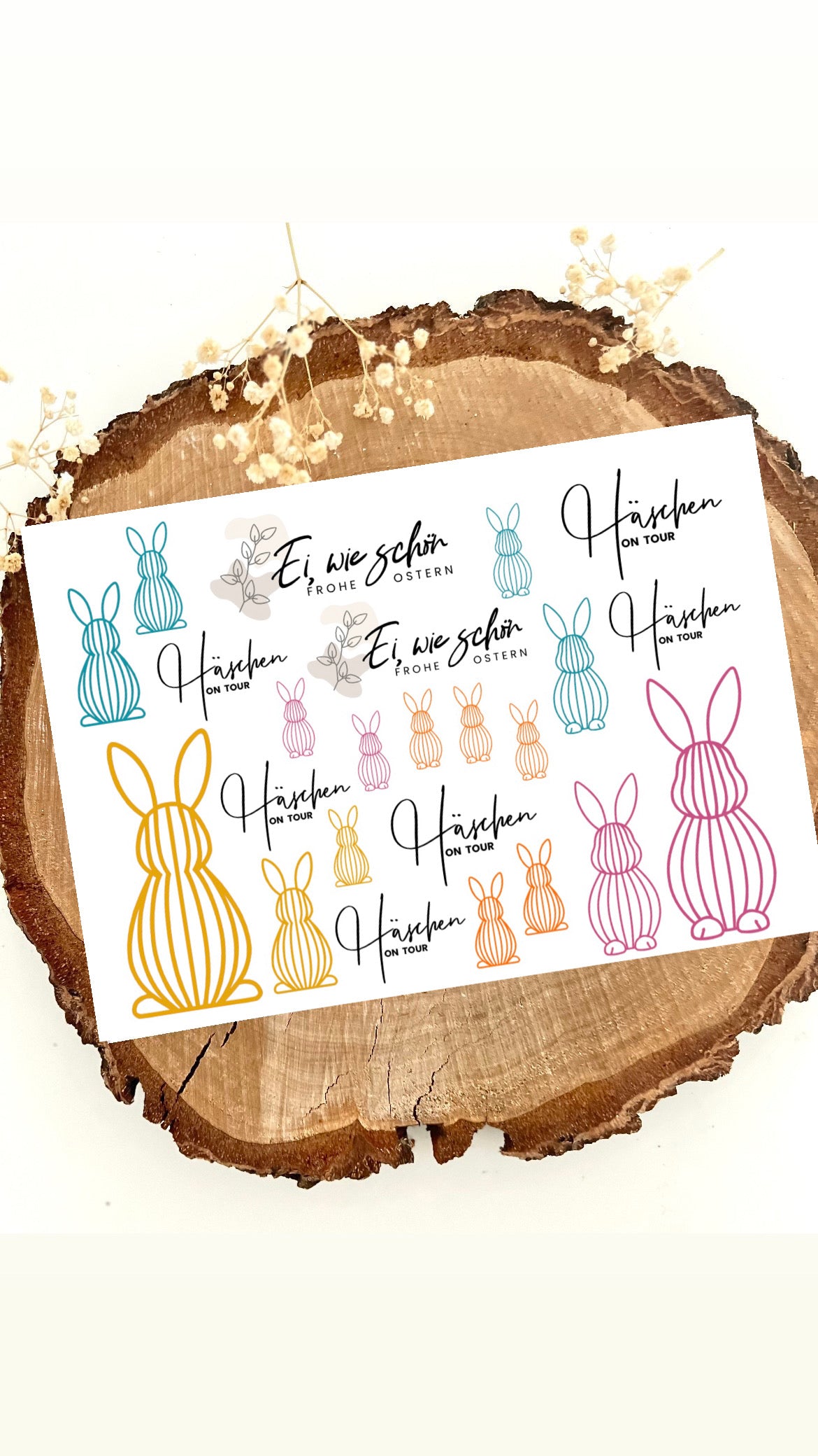 Rub on UV Sticker randlos Ostern S3