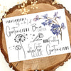 Rub on UV Sticker randlos Gartenliebe  A033