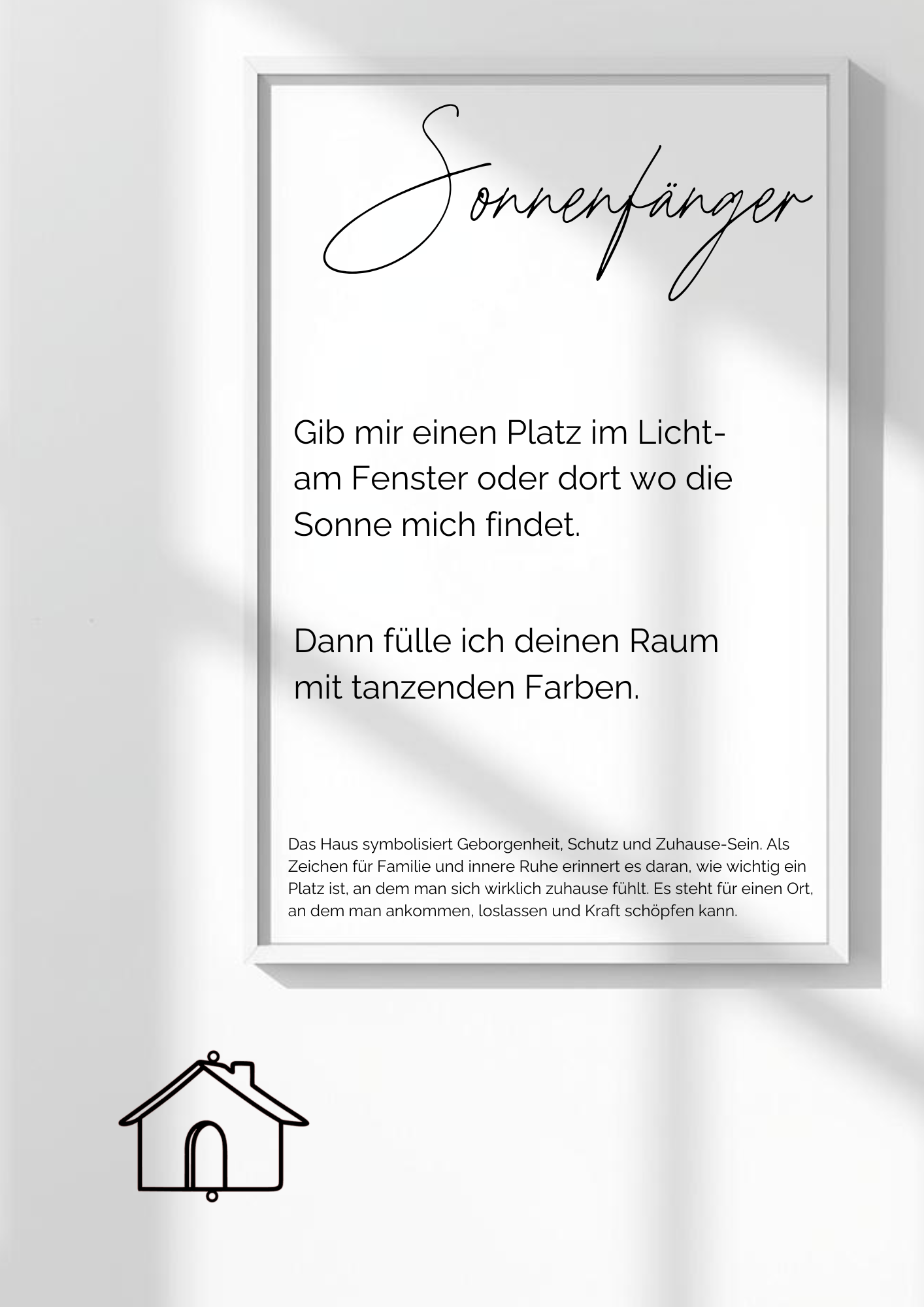 Haus Sonnenfänger Karten - 8er Set