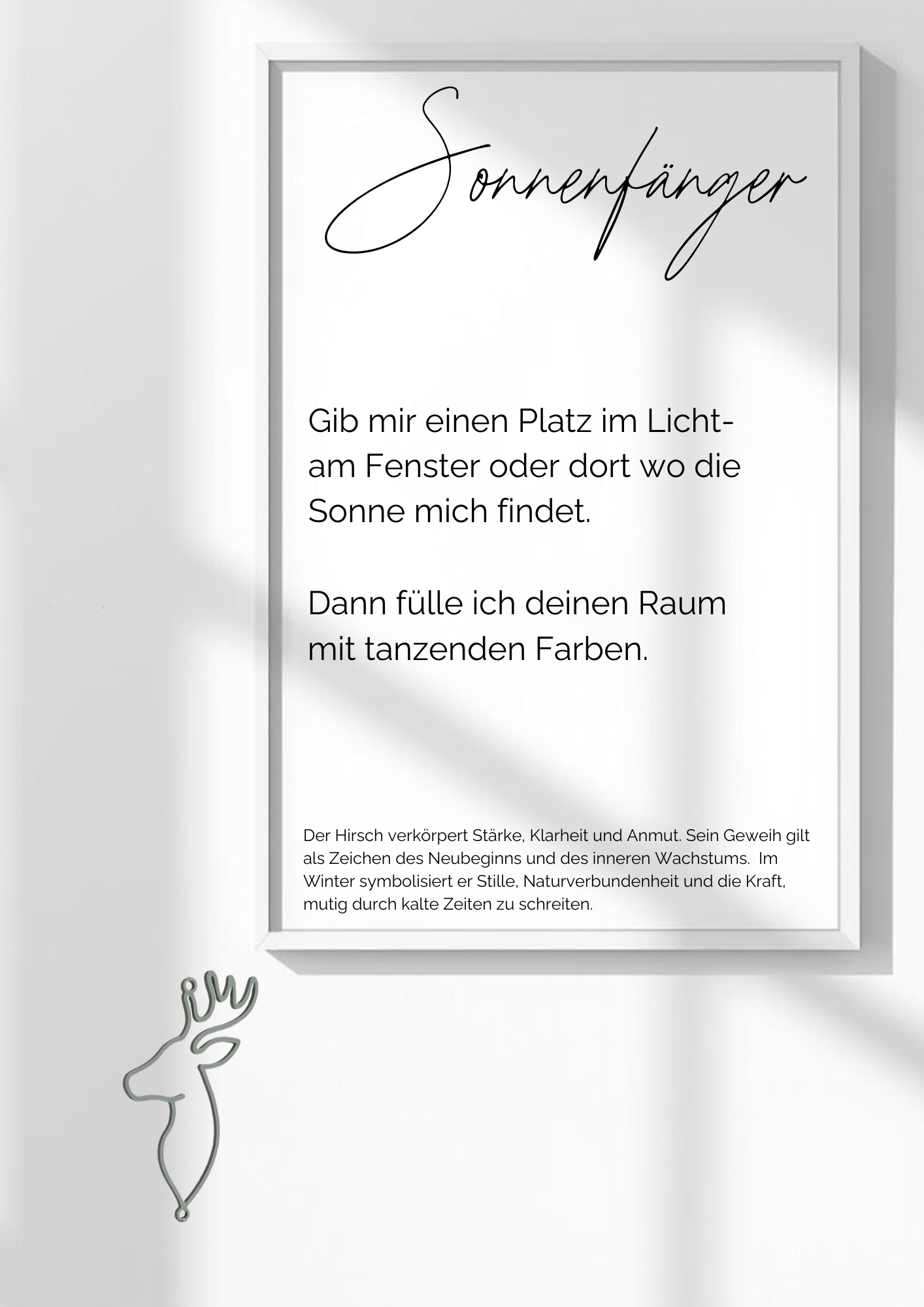 Hirsch Sonnenfänger Karten - 8er Set