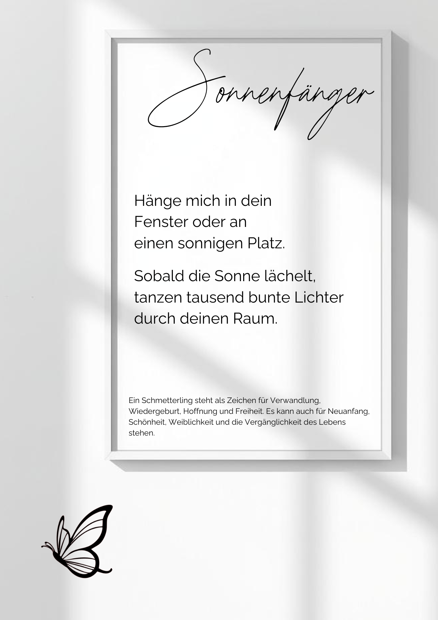 Schmetterling 2.0 Sonnenfänger Karten - 8er Set