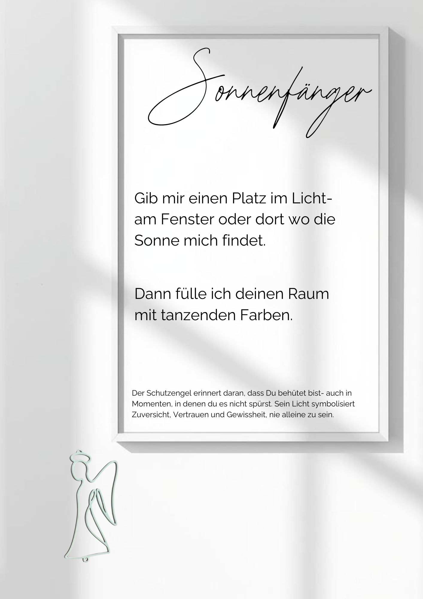 Schutzengel Sonnenfänger Karten - 8er Set