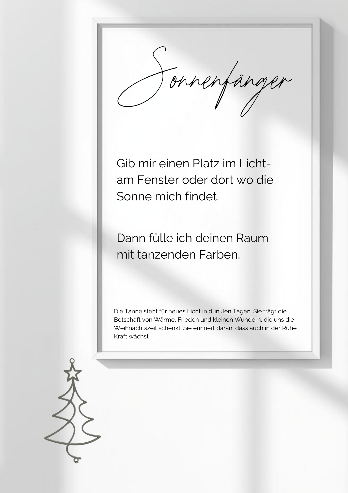 Tanne Sonnenfänger Karten - 8er Set